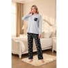 image:imageMens Pajamas Set Shirt and Pants Relaxed Fit Soft Fall Loungewear SleepwearBlack Star Moon