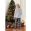 image:imageMens Pajamas Set Shirt and Pants Relaxed Fit Soft Fall Loungewear SleepwearBlack White Plaid