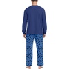 image:imageMens Pajamas Set Shirt and Pants Relaxed Fit Soft Fall Loungewear SleepwearBlue Cat