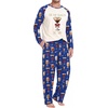 image:imageMens Pajamas Set Shirt and Pants Relaxed Fit Soft Fall Loungewear SleepwearBlue Drinking
