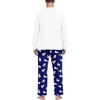 image:imageMens Pajamas Set Shirt and Pants Relaxed Fit Soft Fall Loungewear SleepwearBlue Polar Bear