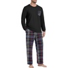 image:imageMens Pajamas Set Shirt and Pants Relaxed Fit Soft Fall Loungewear SleepwearBlue Red Plaid