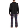 image:imageMens Pajamas Set Shirt and Pants Relaxed Fit Soft Fall Loungewear SleepwearBlue Red Plaid