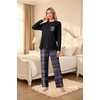 image:imageMens Pajamas Set Shirt and Pants Relaxed Fit Soft Fall Loungewear SleepwearBlue Red Plaid Snow
