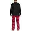 image:imageMens Pajamas Set Shirt and Pants Relaxed Fit Soft Fall Loungewear SleepwearBlue Red Plaid Snow