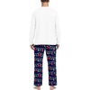 image:imageMens Pajamas Set Shirt and Pants Relaxed Fit Soft Fall Loungewear SleepwearBlue Santa