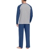 image:imageMens Pajamas Set Shirt and Pants Relaxed Fit Soft Fall Loungewear SleepwearC Dark Blue