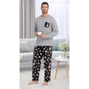 image:imageMens Pajamas Set Shirt and Pants Relaxed Fit Soft Fall Loungewear SleepwearChristmas Snowman