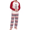 image:imageMens Pajamas Set Shirt and Pants Relaxed Fit Soft Fall Loungewear SleepwearColorful Snowmen