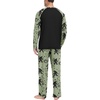 image:imageMens Pajamas Set Shirt and Pants Relaxed Fit Soft Fall Loungewear SleepwearFp Apricot Ape Man