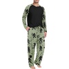 image:imageMens Pajamas Set Shirt and Pants Relaxed Fit Soft Fall Loungewear SleepwearFp Apricot Ape Man