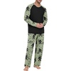 image:imageMens Pajamas Set Shirt and Pants Relaxed Fit Soft Fall Loungewear SleepwearFp Apricot Ape Man
