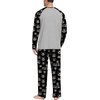 image:imageMens Pajamas Set Shirt and Pants Relaxed Fit Soft Fall Loungewear SleepwearFp Black Brown Bear
