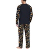 image:imageMens Pajamas Set Shirt and Pants Relaxed Fit Soft Fall Loungewear SleepwearFp Navy Blue Chocolate