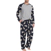 image:imageMens Pajamas Set Shirt and Pants Relaxed Fit Soft Fall Loungewear SleepwearFp Navy Blue White Dog