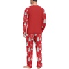 image:imageMens Pajamas Set Shirt and Pants Relaxed Fit Soft Fall Loungewear SleepwearFp Red Snowman