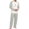 image:imageMens Pajamas Set Shirt and Pants Relaxed Fit Soft Fall Loungewear SleepwearGreen Christmas Tree