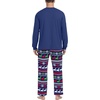 image:imageMens Pajamas Set Shirt and Pants Relaxed Fit Soft Fall Loungewear SleepwearNavy Blue Elk