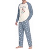 image:imageMens Pajamas Set Shirt and Pants Relaxed Fit Soft Fall Loungewear SleepwearPolar Bear Family