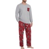 image:imageMens Pajamas Set Shirt and Pants Relaxed Fit Soft Fall Loungewear SleepwearRed Black Plaid Bomb