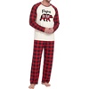 image:imageMens Pajamas Set Shirt and Pants Relaxed Fit Soft Fall Loungewear SleepwearRed Checkered Bear