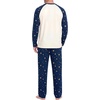 image:imageMens Pajamas Set Shirt and Pants Relaxed Fit Soft Fall Loungewear SleepwearSweet Night