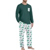 image:imageMens Pajamas Set Shirt and Pants Relaxed Fit Soft Fall Loungewear SleepwearWhite Pine Tree
