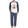 image:imageMens Pajamas Set Shirt and Pants Relaxed Fit Soft Fall Loungewear SleepwearChristmas Penguin