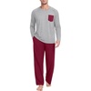 Wine Red Light Gray