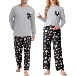 image:imageMens Pajamas Set Shirt and Pants Relaxed Fit Soft Fall Loungewear SleepwearChristmas Snowman
