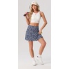 image:imagePrinStory 17 Womens Tennis Skirt High Waisted Athletic Skort XS3XLBlue White Flower