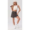 image:imagePrinStory 17 Womens Tennis Skirt High Waisted Athletic Skort XS3XLPd Black White