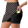 image:imagePrinStory 17 Womens Tennis Skirt High Waisted Athletic Skort XS3XLPd Black White