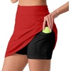 image:imagePrinStory 17 Womens Tennis Skirt High Waisted Athletic Skort XS3XLRed