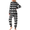 image:imagePrinStory Mens Pajamas Set Fleece Pjs Long Sleeve Soft Sleepwear S2XLBlack Snowflake Elk