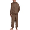 image:imagePrinStory Mens Pajamas Set Fleece Pjs Long Sleeve Soft Sleepwear S2XLBrown