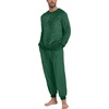 image:imagePrinStory Mens Pajamas Set Fleece Pjs Long Sleeve Soft Sleepwear S2XLChristmas Green