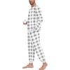 image:imagePrinStory Mens Pajamas Set Fleece Pjs Long Sleeve Soft Sleepwear S2XLGray Small Plaid