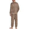 image:imagePrinStory Mens Pajamas Set Fleece Pjs Long Sleeve Soft Sleepwear S2XLLeopard Print