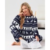 image:imagePrinStory Mens Pajamas Set Fleece Pjs Long Sleeve Soft Sleepwear S2XLNavy Blue Forest Elk