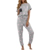 image:imagePrinStory Womens Pajama Sets Raglan Short Sleeve Top and Jogger Pants PjsFppink Star