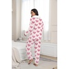 image:imagePrinStory Womens Pajamas Winter Soft Flannel Warm Pjs S2XLFpapricot Red Heart