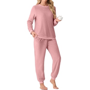 image:imagePrinStory Mens Pajamas Set Fleece Pjs Long Sleeve Soft Sleepwear S2XLDusty Pink