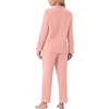 image:imagePrinStory Mens Pajamas Set Long Sleeve Button Down Sleepwear Pjs S2XL1light Pink