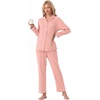 image:imagePrinStory Mens Pajamas Set Long Sleeve Button Down Sleepwear Pjs S2XL1light Pink