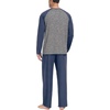 image:imageMens Pajamas Set Shirt and Pants Relaxed Fit Soft Fall Loungewear Sleepwear0 Navy Blue