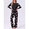 image:imageMens Pajamas Set Shirt and Pants Relaxed Fit Soft Fall Loungewear SleepwearFp Black Polar Bear