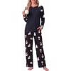 image:imageMens Pajamas Set Shirt and Pants Relaxed Fit Soft Fall Loungewear SleepwearFp Black Polar Bear