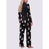 image:imageMens Pajamas Set Shirt and Pants Relaxed Fit Soft Fall Loungewear SleepwearFp Black Polar Bear