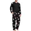 image:imageMens Pajamas Set Shirt and Pants Relaxed Fit Soft Fall Loungewear SleepwearFp Black Polar Bear